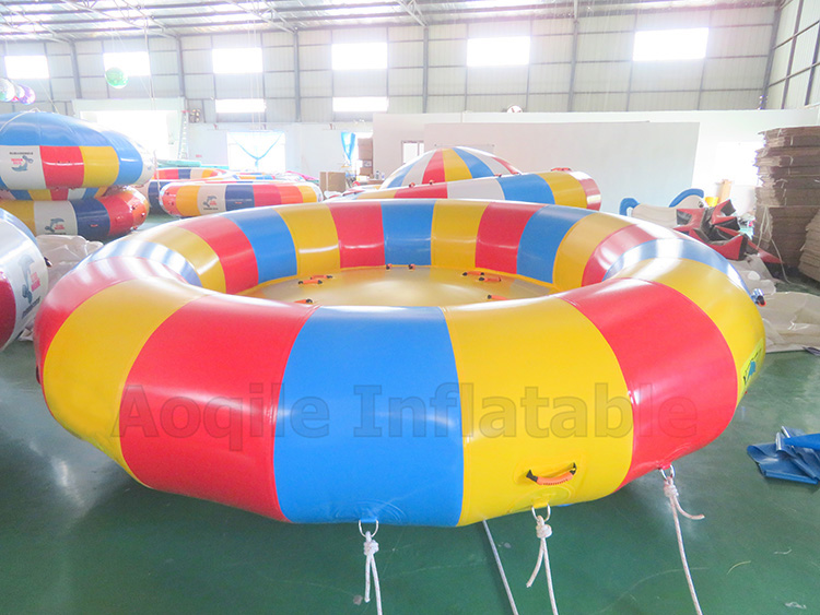 Summer Stimulating Water Entertainment Towable Ufo Inflatable Rotating Toy Disco Boat