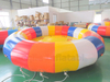 Crazy UFO inflatable towable water sports rotating flying inflatable disco boat