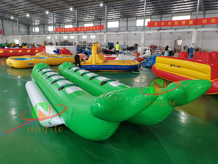 Airtight Water Surfing Game Flying Fish Inflatable Water Ski Double Tube Water Towing Flying Fish