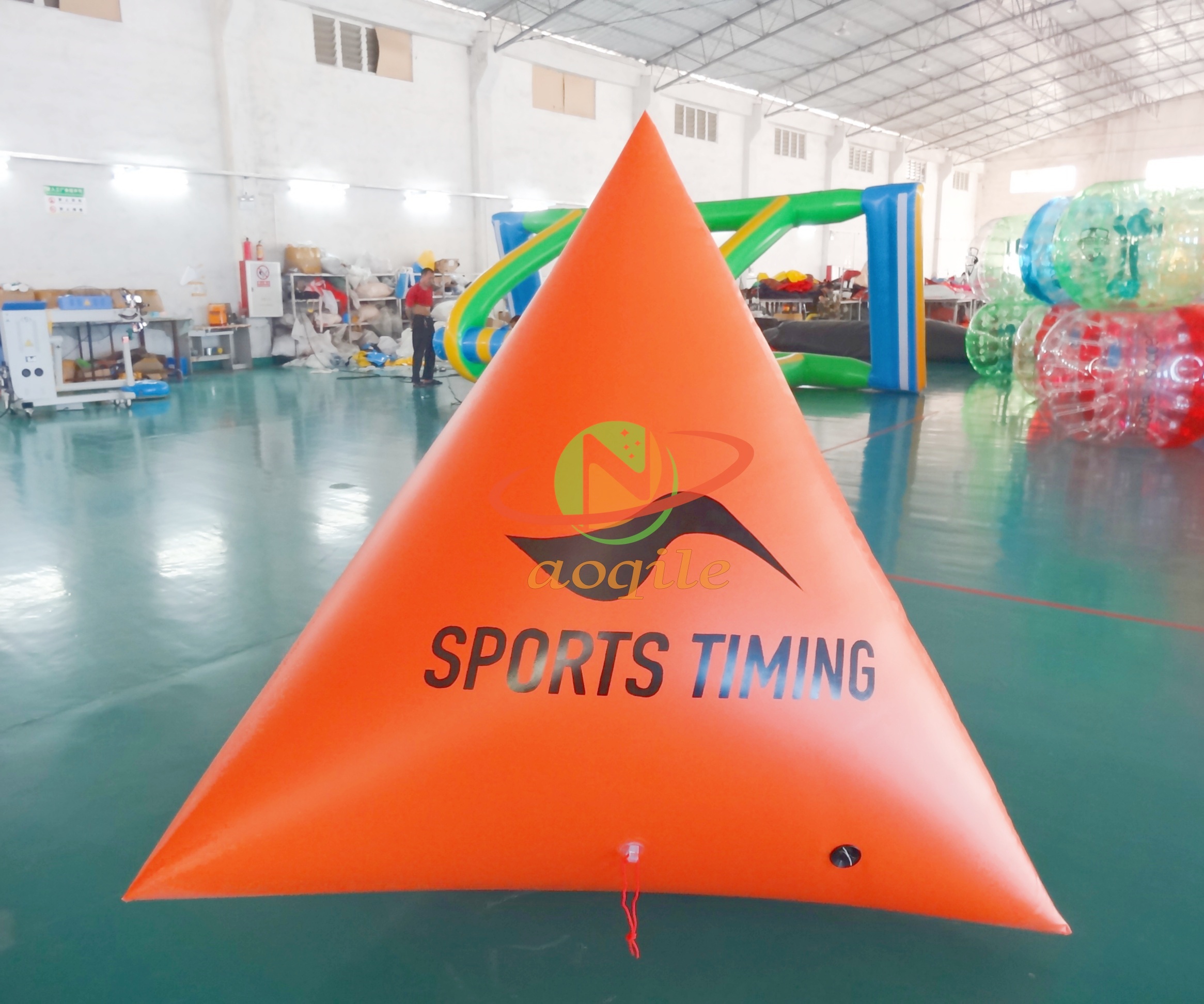 Customized Large Commercial Triangular Marine Race Marker Buoy Inflatable Marker