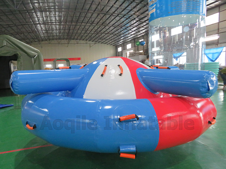 Inflatable Rotating Flying Ufo Towable Water Sports Inflatable Disco Boat