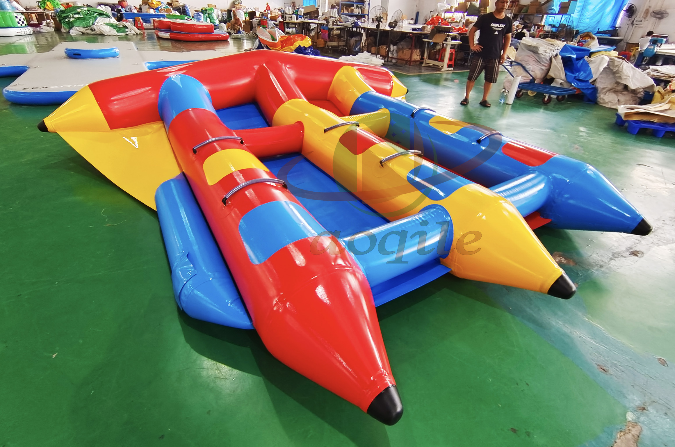 Hot selling Water Sport Equipment Inflatable Flying Fish Banana Boat Towable Sea Jet Ski