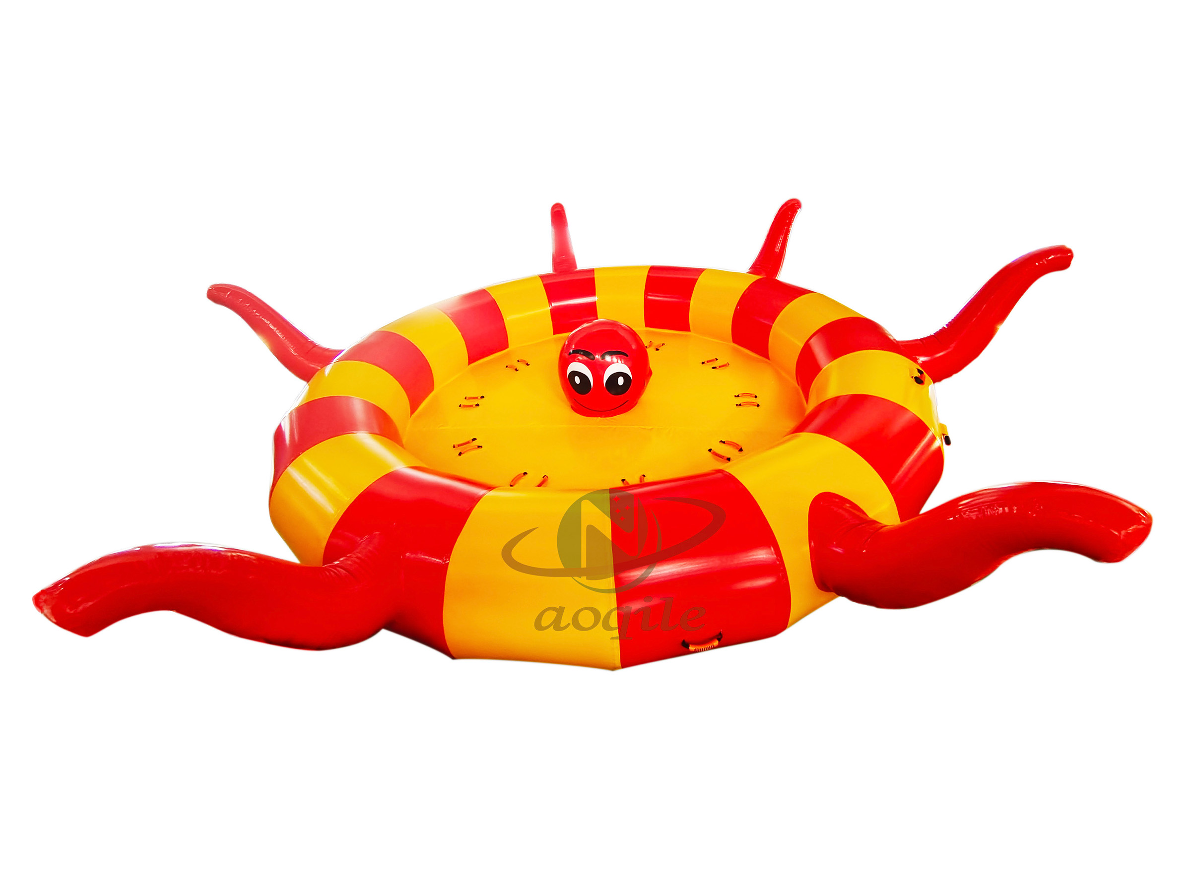 Factory price bandwagon ufo 8 person Towables Octapus Twister Inflatable Disco Boat