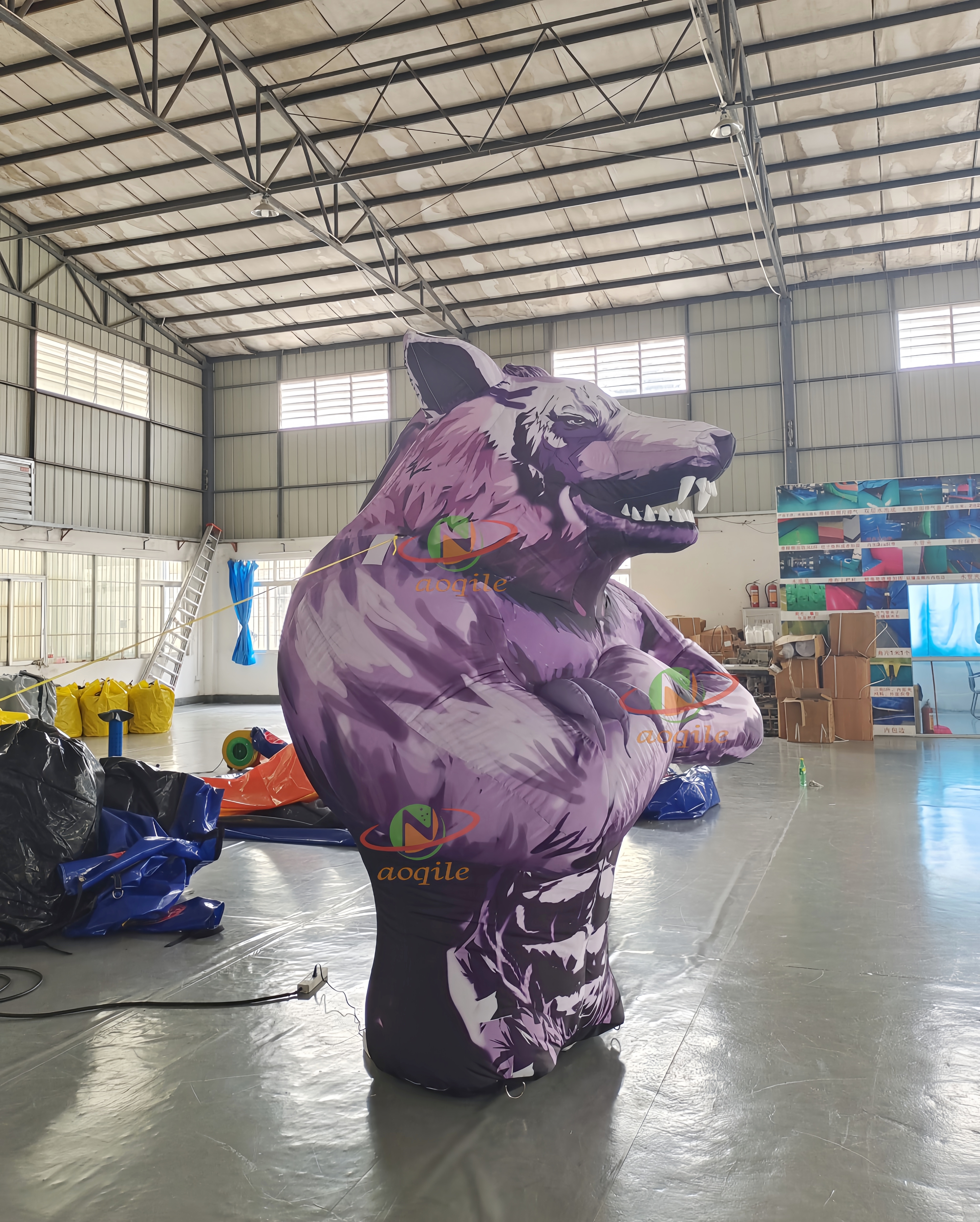 High Quality Inflatable Wolf Model Custom Inflatable Animal Cartoon Wolf for Festival