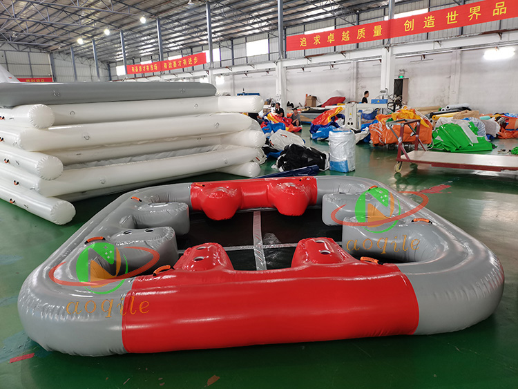 New Summer Party Inflatable Water Entertainment Equipment Inflatable Water Leisure Floating Island Platform Dock