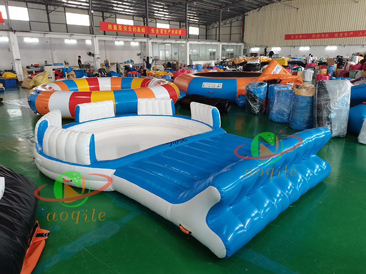 Multifunctional Floating Inflatable Lounge Chair Backrest Sofa Inflatable Floating Island Lounge