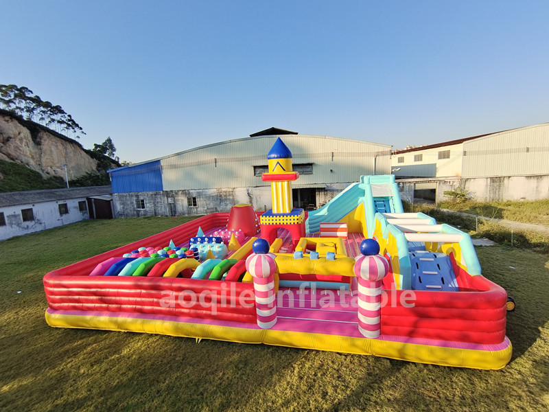 Aoqile Custom Logo Inflatable Combo Trampoline Castle for Carnival Celebrations for Events