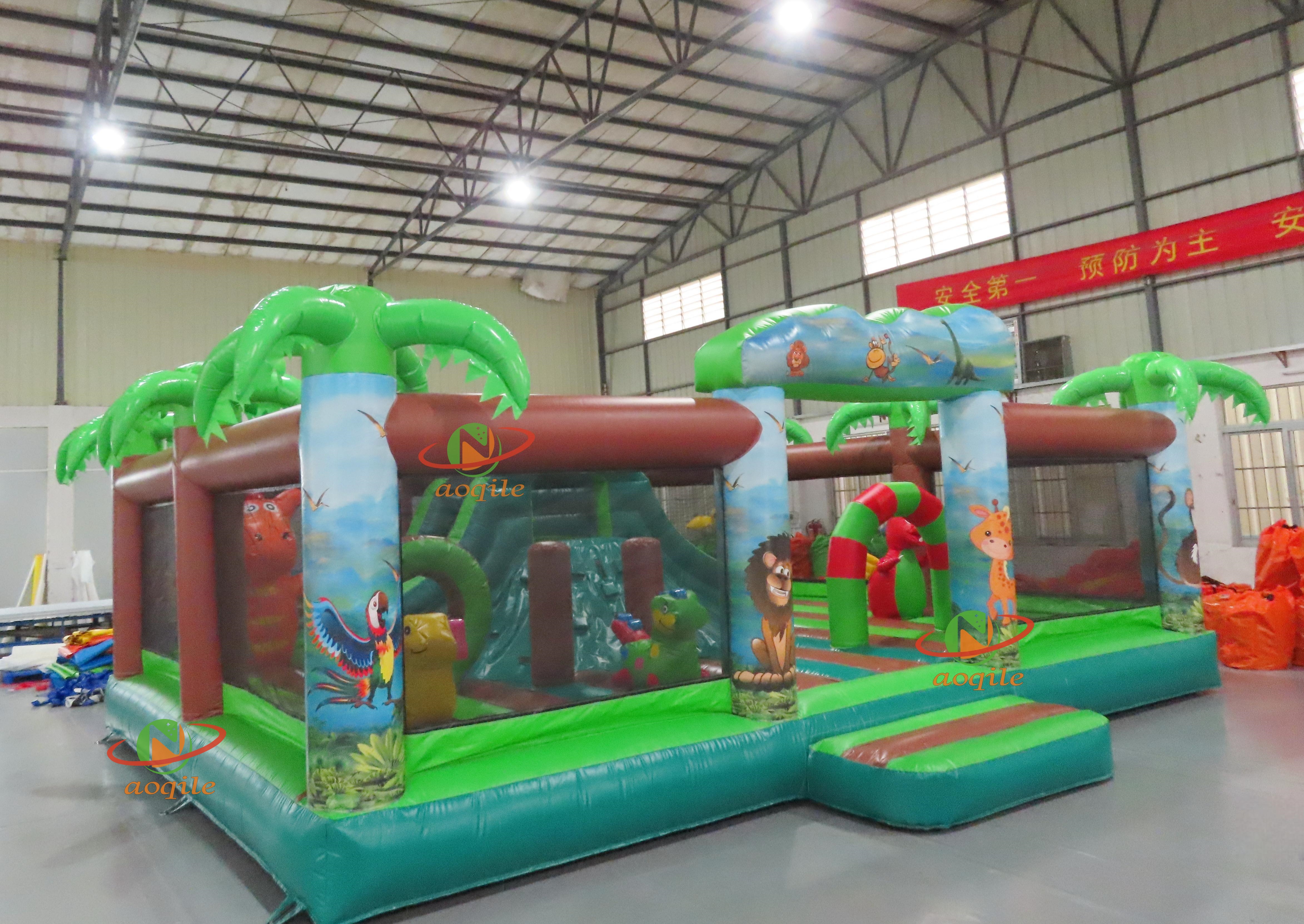 High-quality Custom Water Park Simulation Jungle Large Inflatable Combination