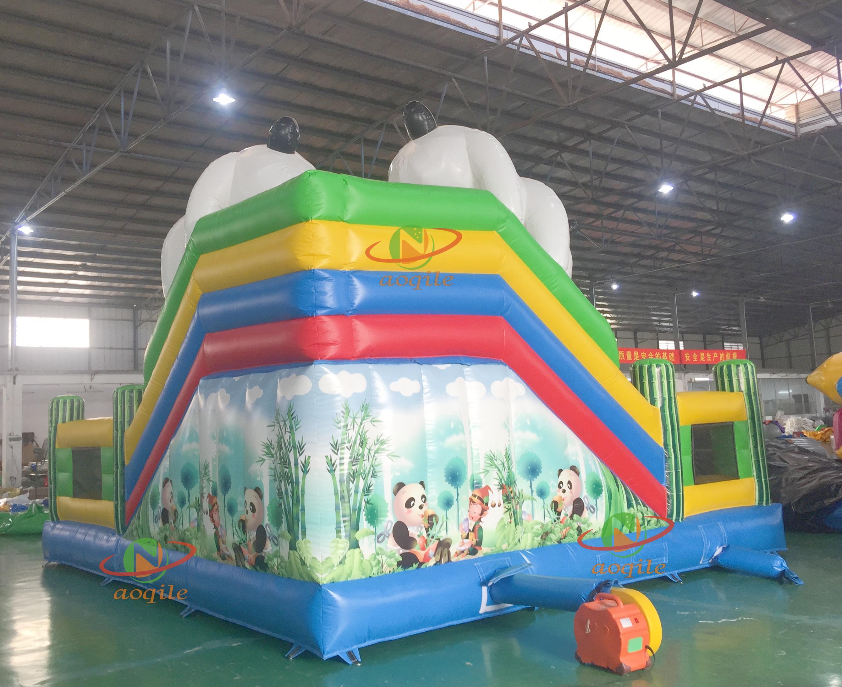 High Quality Custom Inflatable Water Park Cute Panda Style