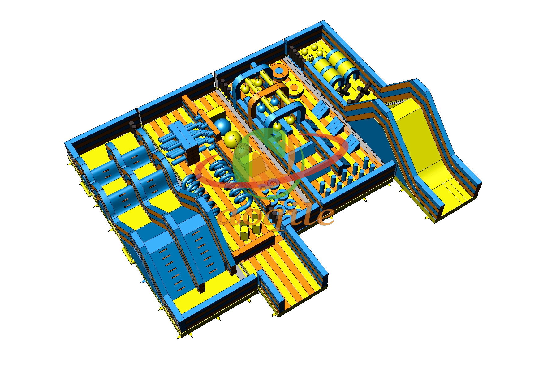 Large Land Inflatable Water Park