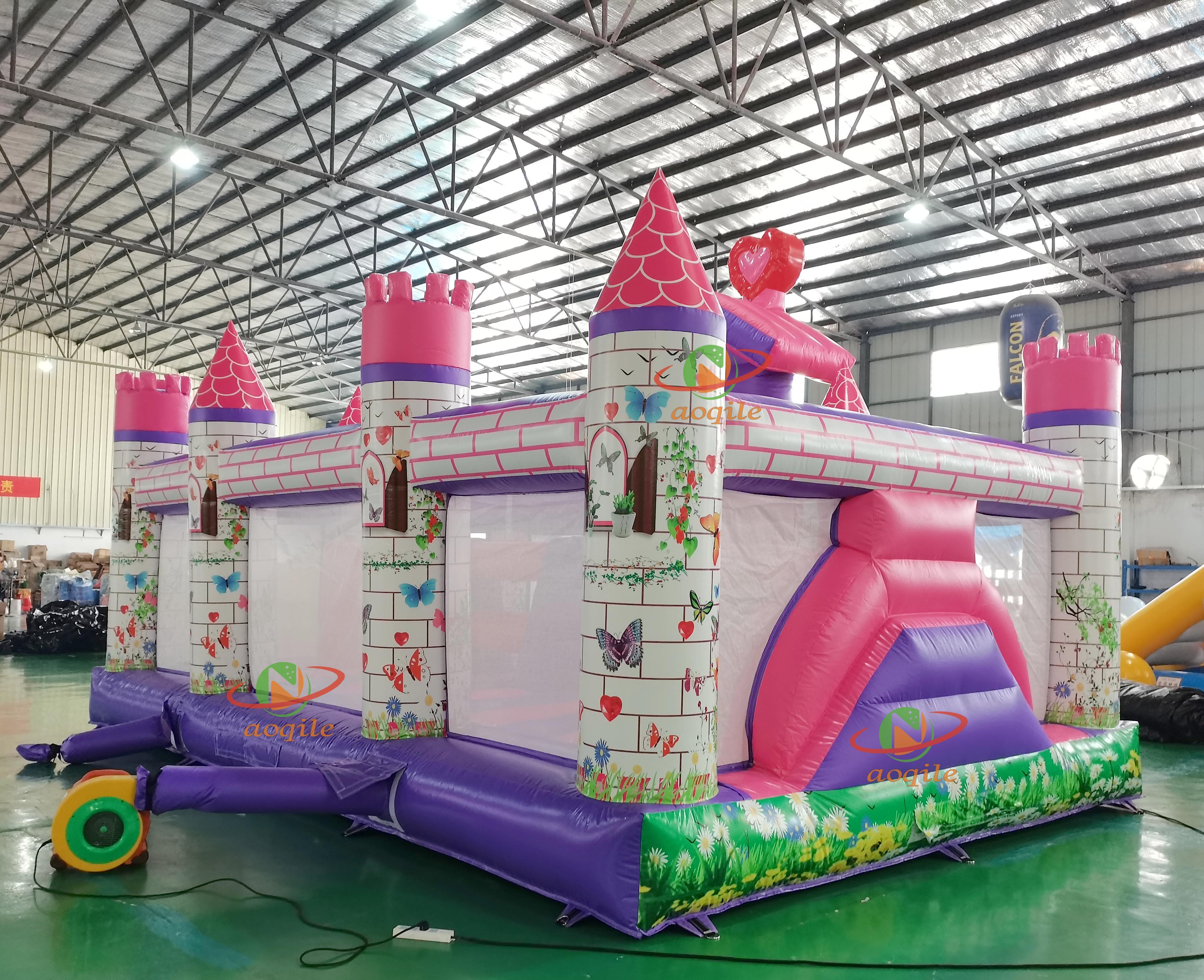 High-quality Indoor And Outdoor Custom-made Large Inflatable Princess Castle Theme Water Park