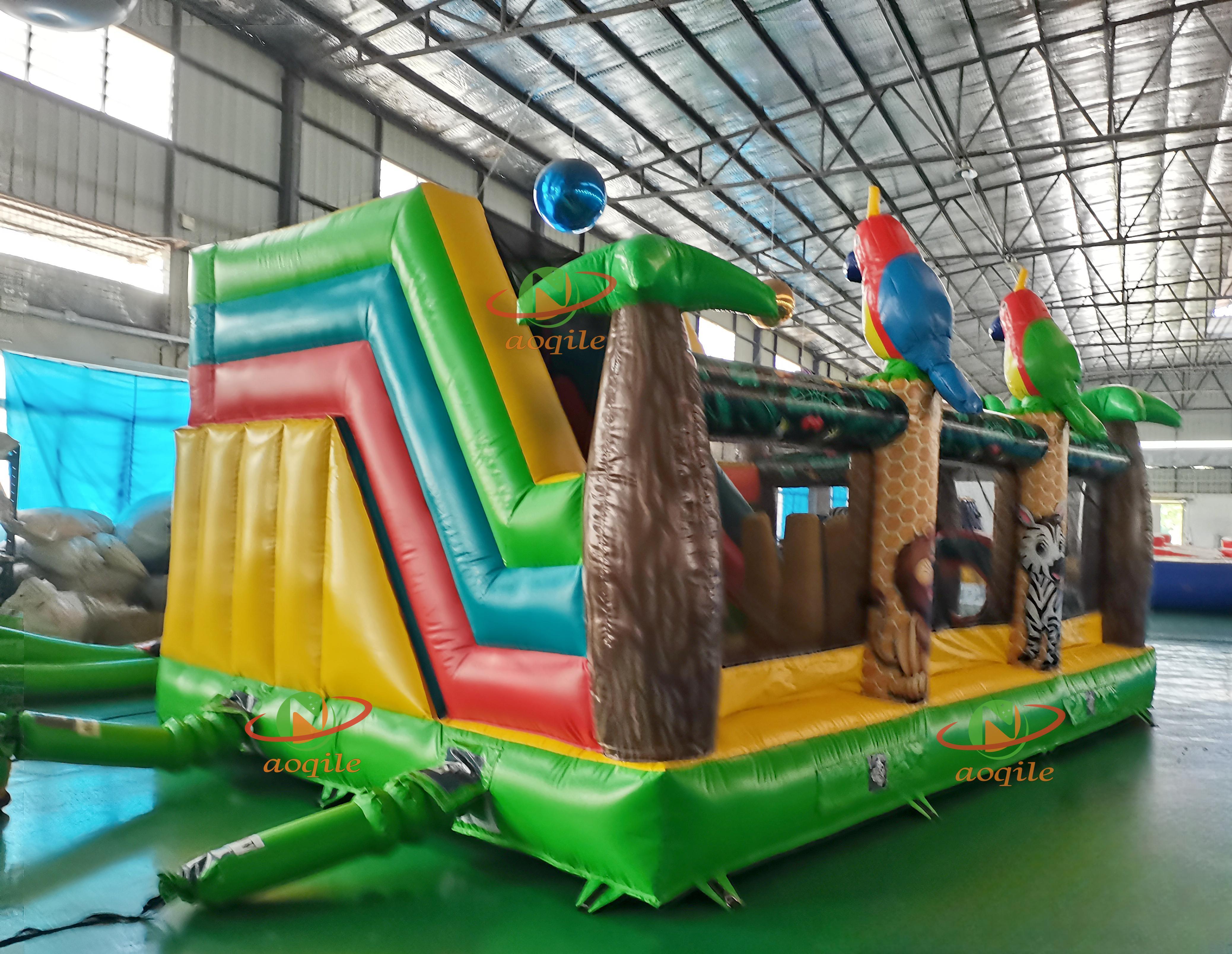 High Quality Custom Large Inflatable Jump Air Bag Jungle Style