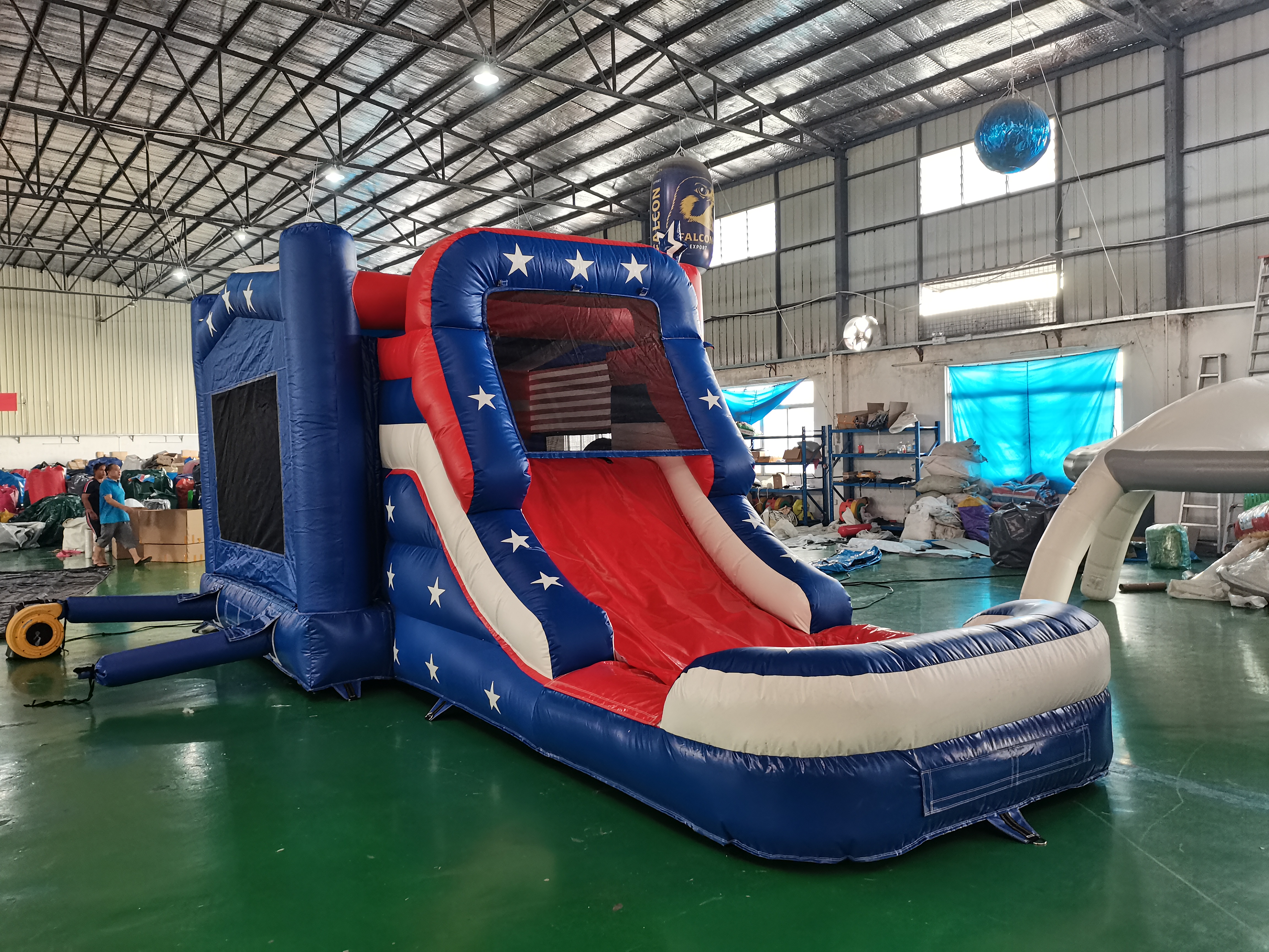 High-quality Custom Water Park Inflatable Trampoline Slide Combination