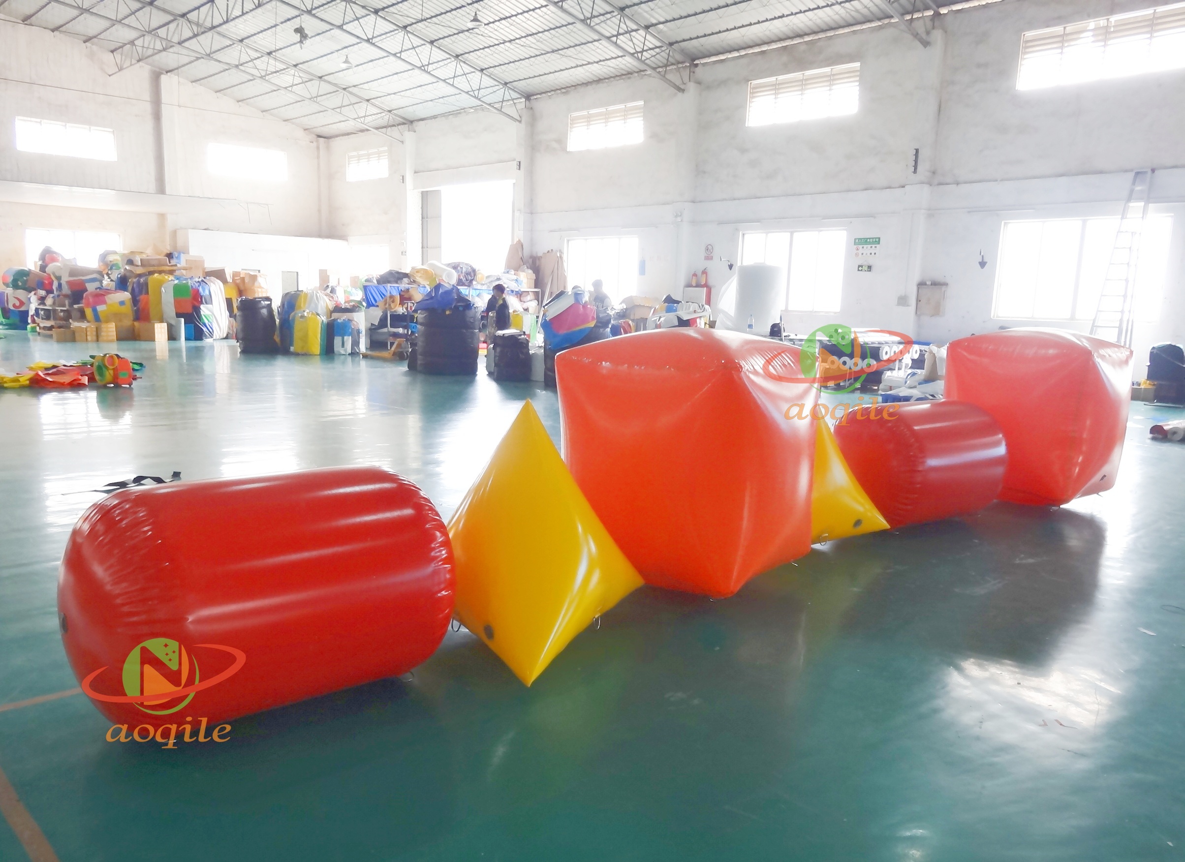 Water Surface Mark Buoy Water Swimming Competition Mark Inflatable Water Buoy Floating Advertising