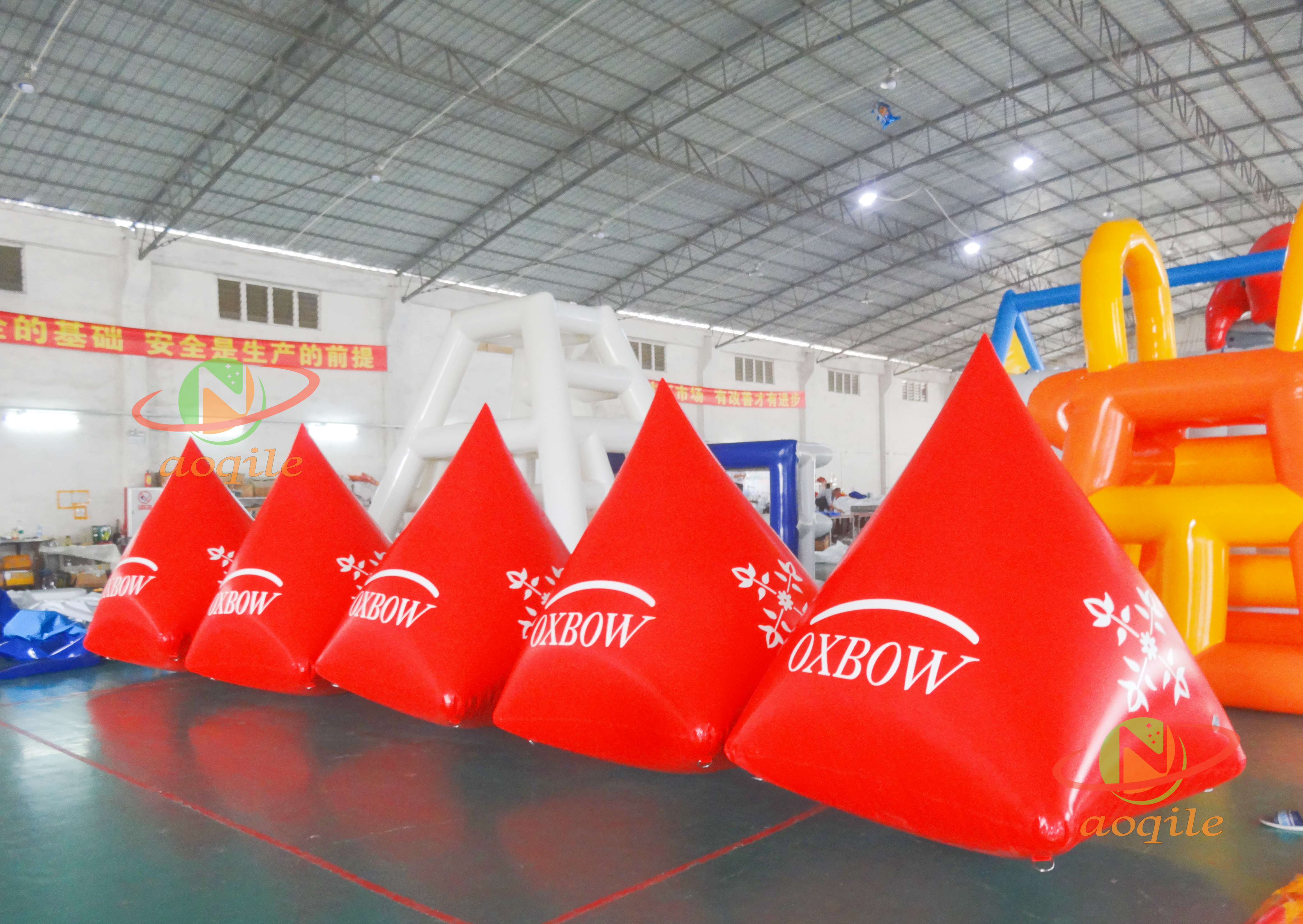 Triangular Float Inflatable Water Buoy Customized Competition Special Advertising Mark