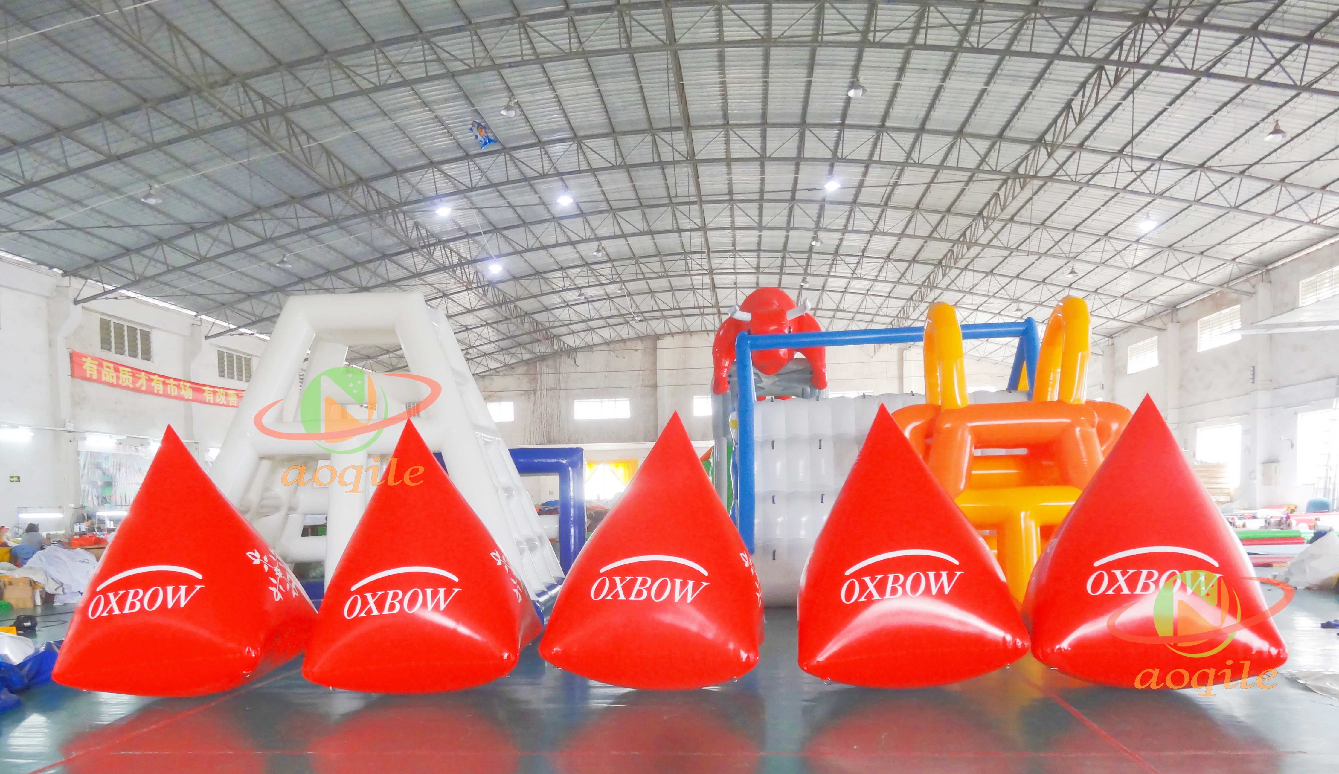 Triangular Float Inflatable Water Buoy Customized Competition Special Advertising Mark