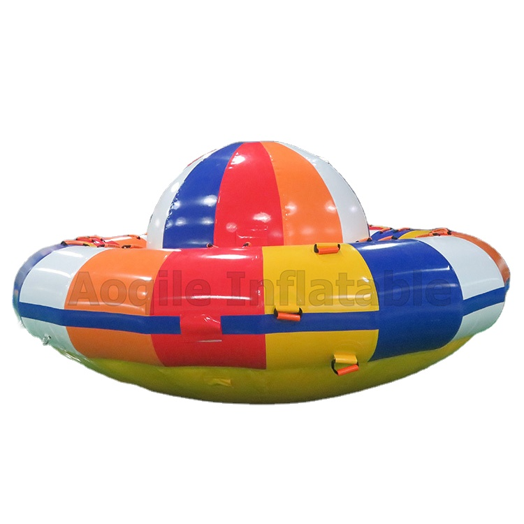 Durable Inflatable Water Saturn Boat Sea Entertainment Pvc Towable Inflatable Disco Boat