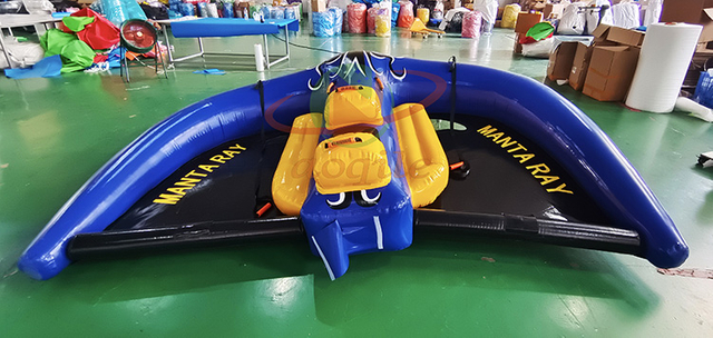 Large Scale Leisure Entertainment Towing Inflatable Flying Fish Manta Ray Sea Rubber Boat