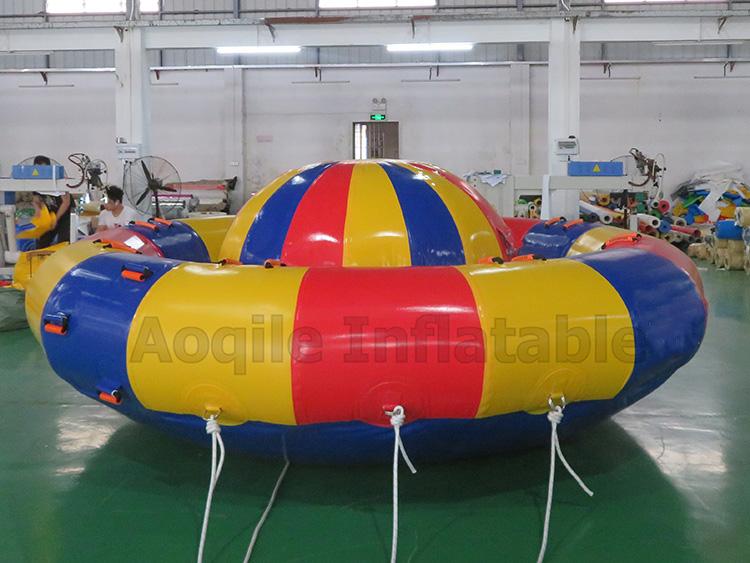 New Design Crazy UFO inflatable towable water sports rotating Flying Fish inflatable disco boat