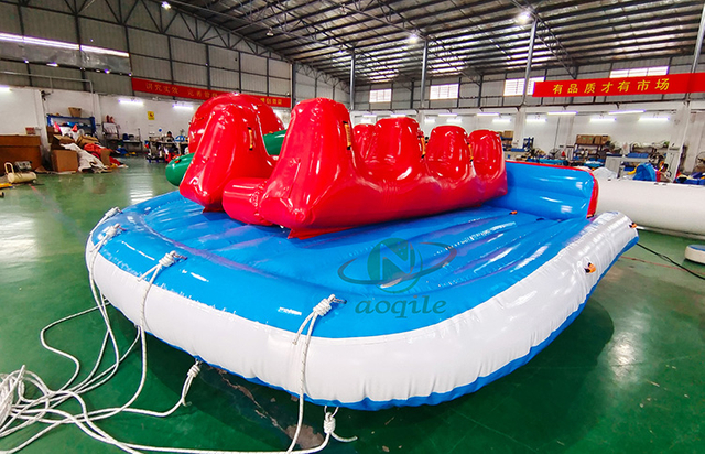 Multicolour Adult Exciting water sports Inflatable Flying Fish Water Ski Towable Flying Saucer