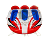 Commercial Water Games 3 Riders Inflatable floating sofa Beach Bubba Crazy spinning towable tube Ski Sofa Boat