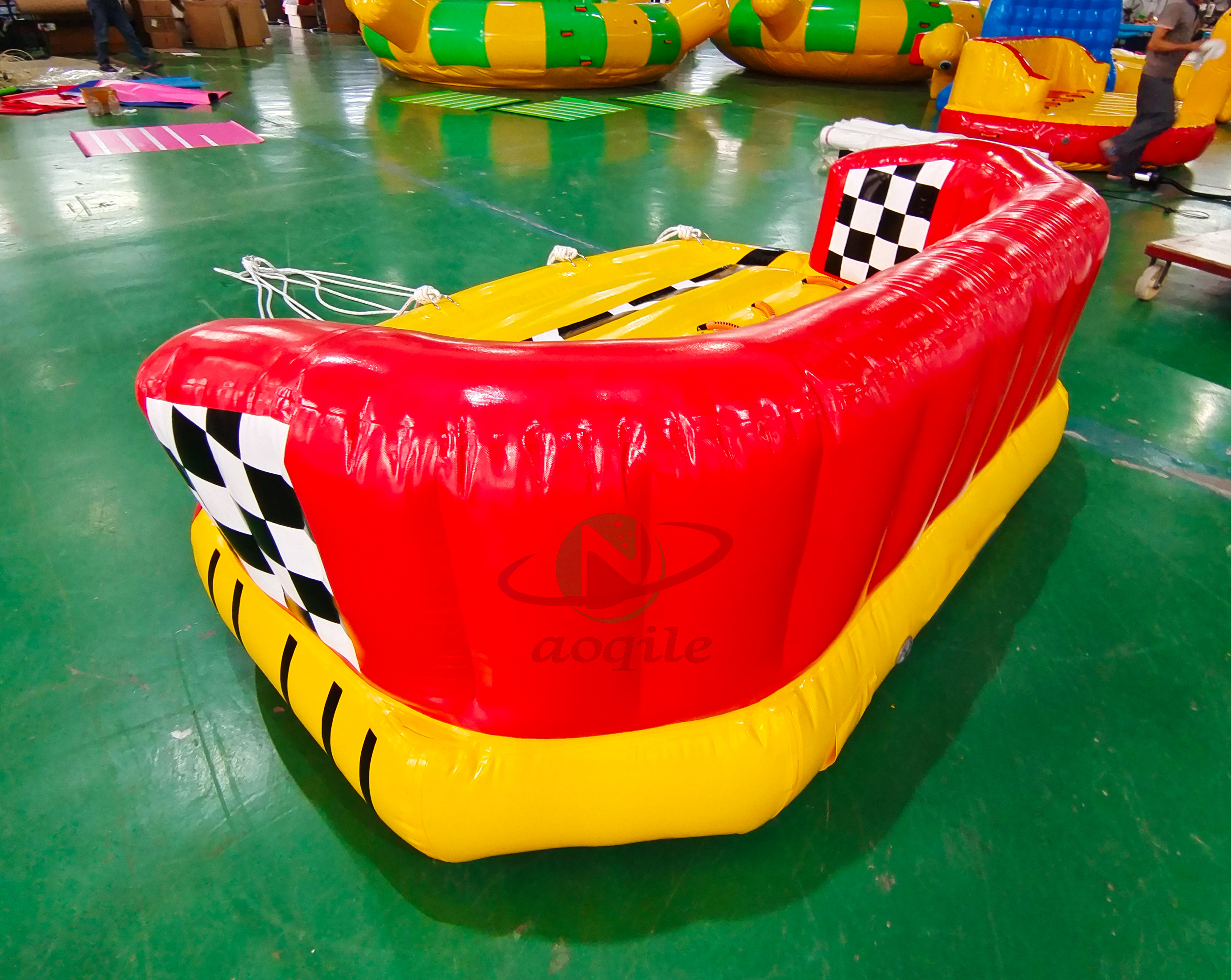 Commercial Grade Inflatable towable rotating Sofa Ride for 8 people/New Inflatable Water Ski Towable Tube crazy aqua ROCKET