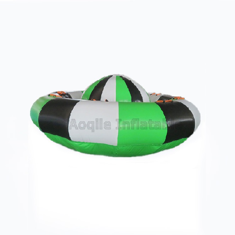 Summer funny exciting Towable inflatable UFO Rotating Water Toys Disco Boat For Water Entertainment