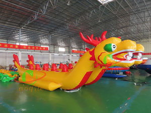 Crazy Water Sport Games Inflatable Dragon Boat Inflatable Towable Banana Boat For Sale Water Play Equipment Entertainments