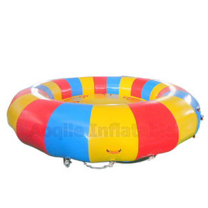 Summer Stimulating Water Entertainment Towable Ufo Inflatable Rotating Toy Disco Boat