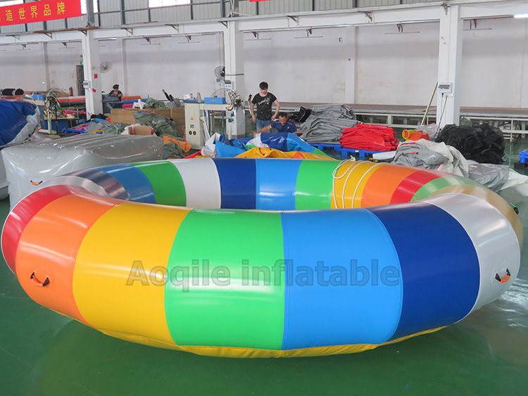 Multicolor donuts Sea Games Towable Water Toys Flying Ski Tube Inflatable Disco Boat