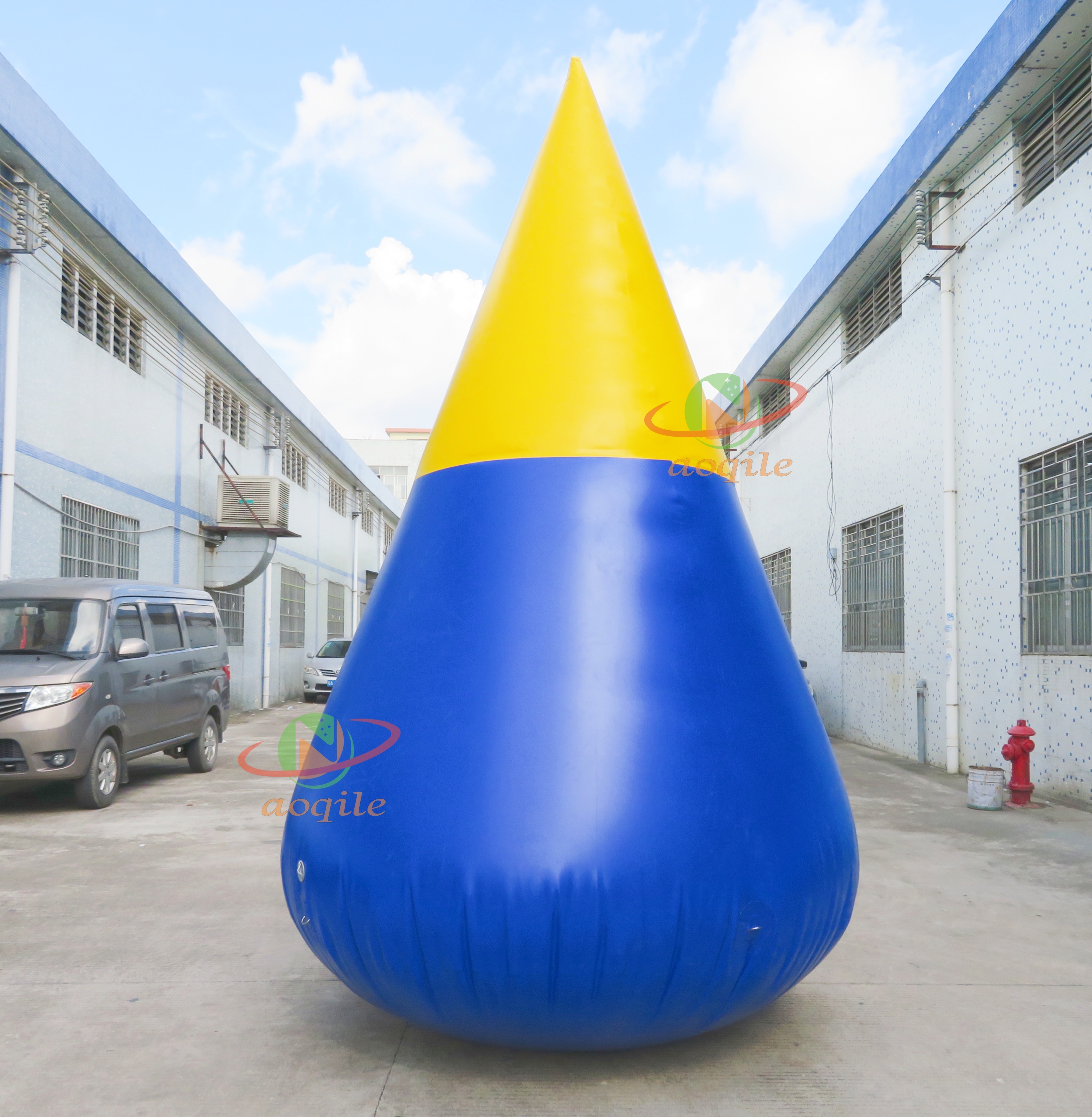 Custom Cone Inflatable Competition Buoy Open Water Swimming Inflatable Advertising Marker Buoy