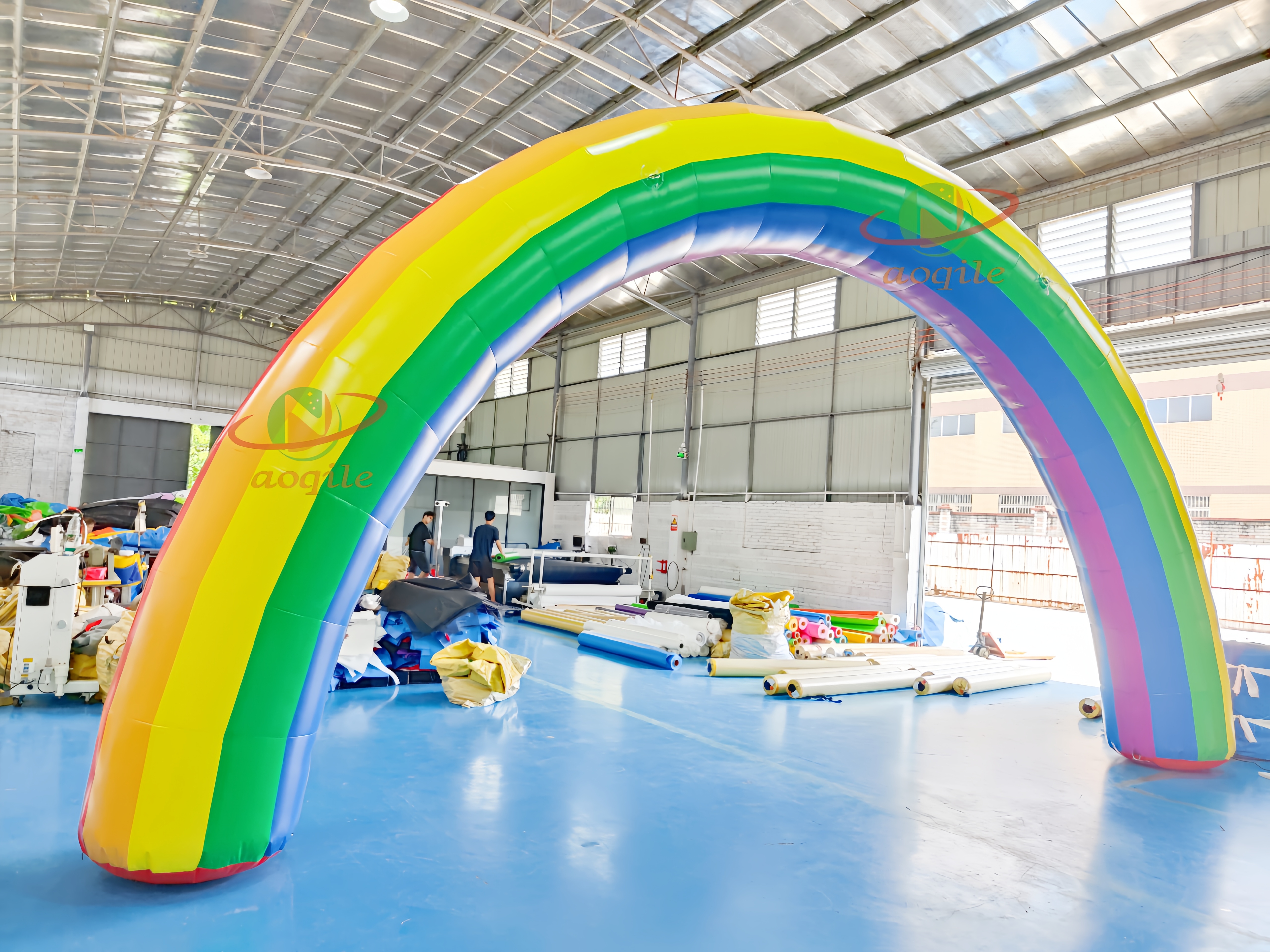 2024 Hot sale inflatable rainbow arch, rainbow balloon arch for events