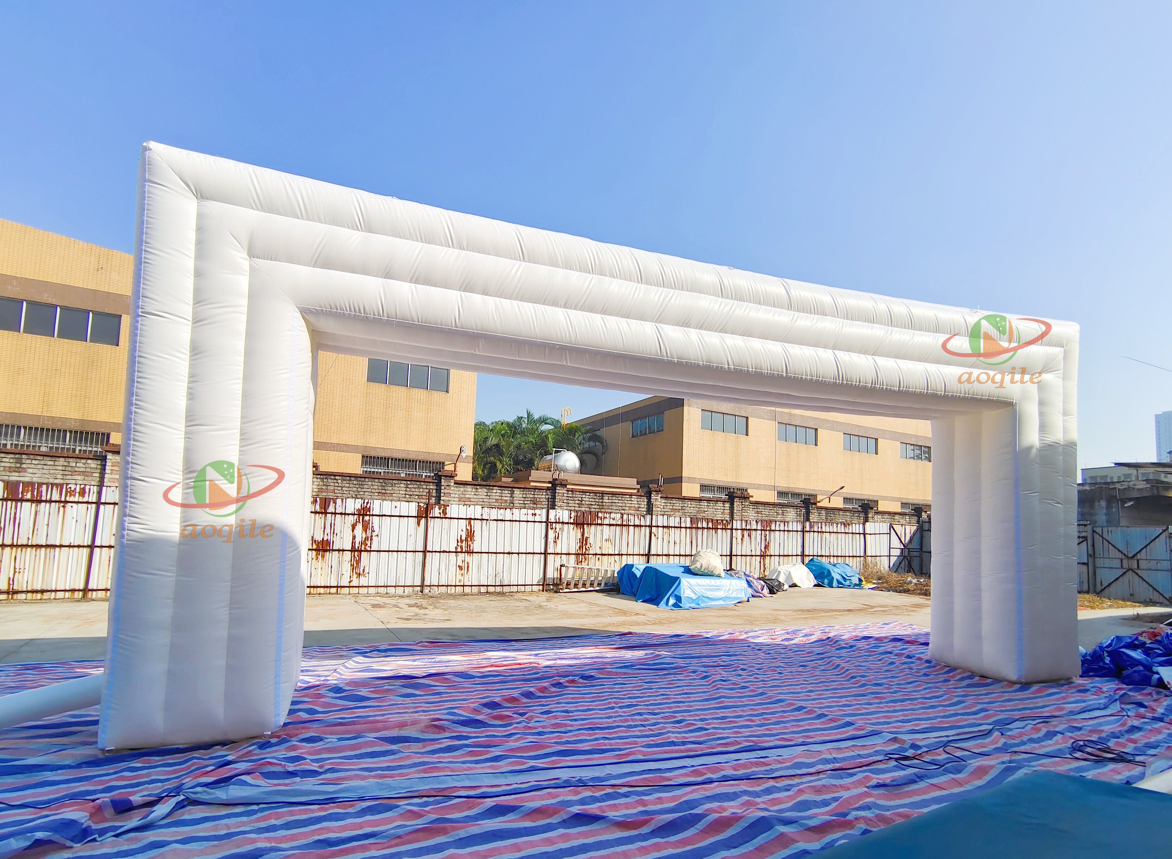 PVC Tarpaulin Airtight Inflatable Entrance Arch Indoor And Outdoor Advertising Arch Prinfull