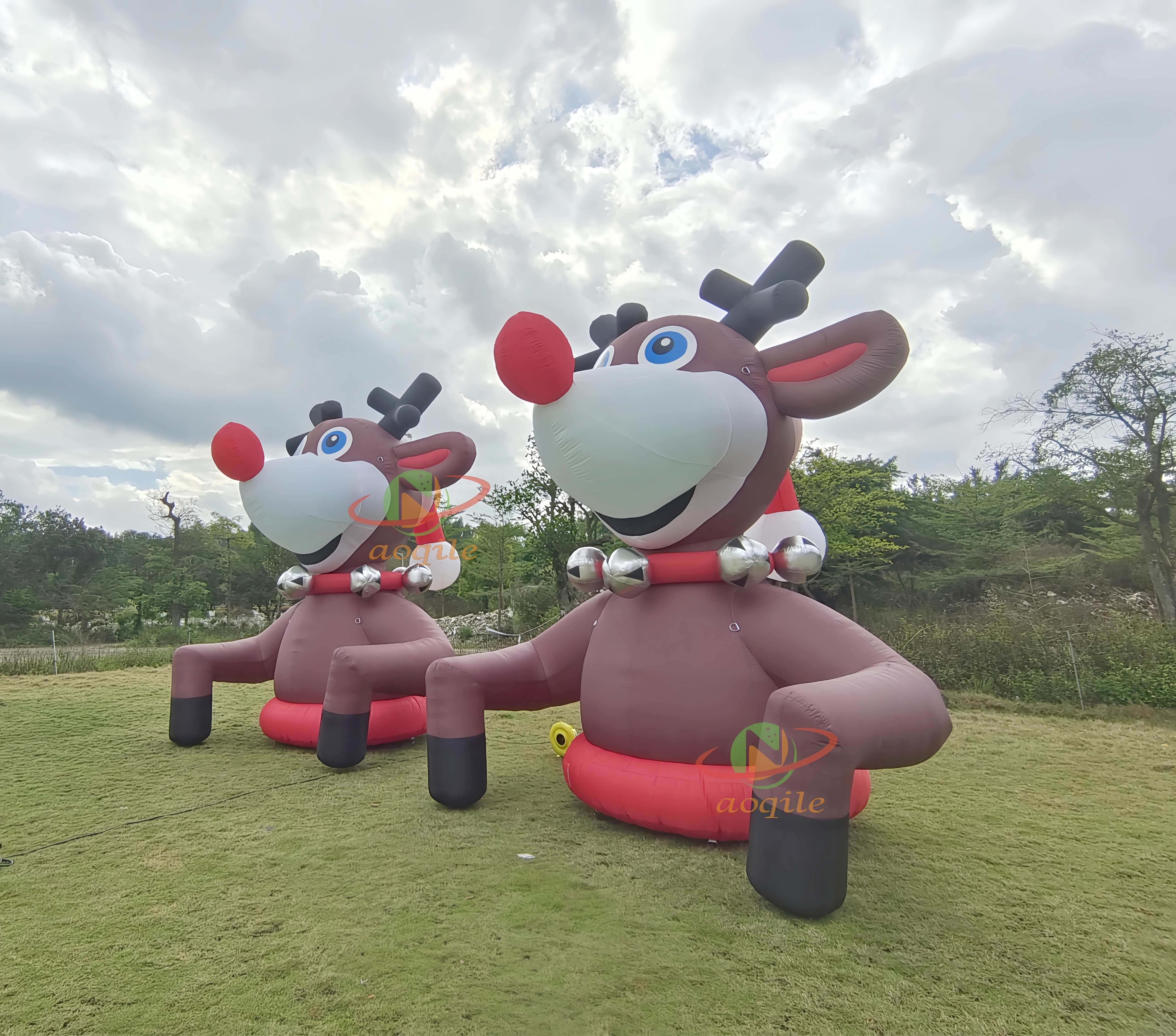 Aoqile2025 Best-selling Inflatable Cute Elk As Amusement Park Event Party Decoration for Events