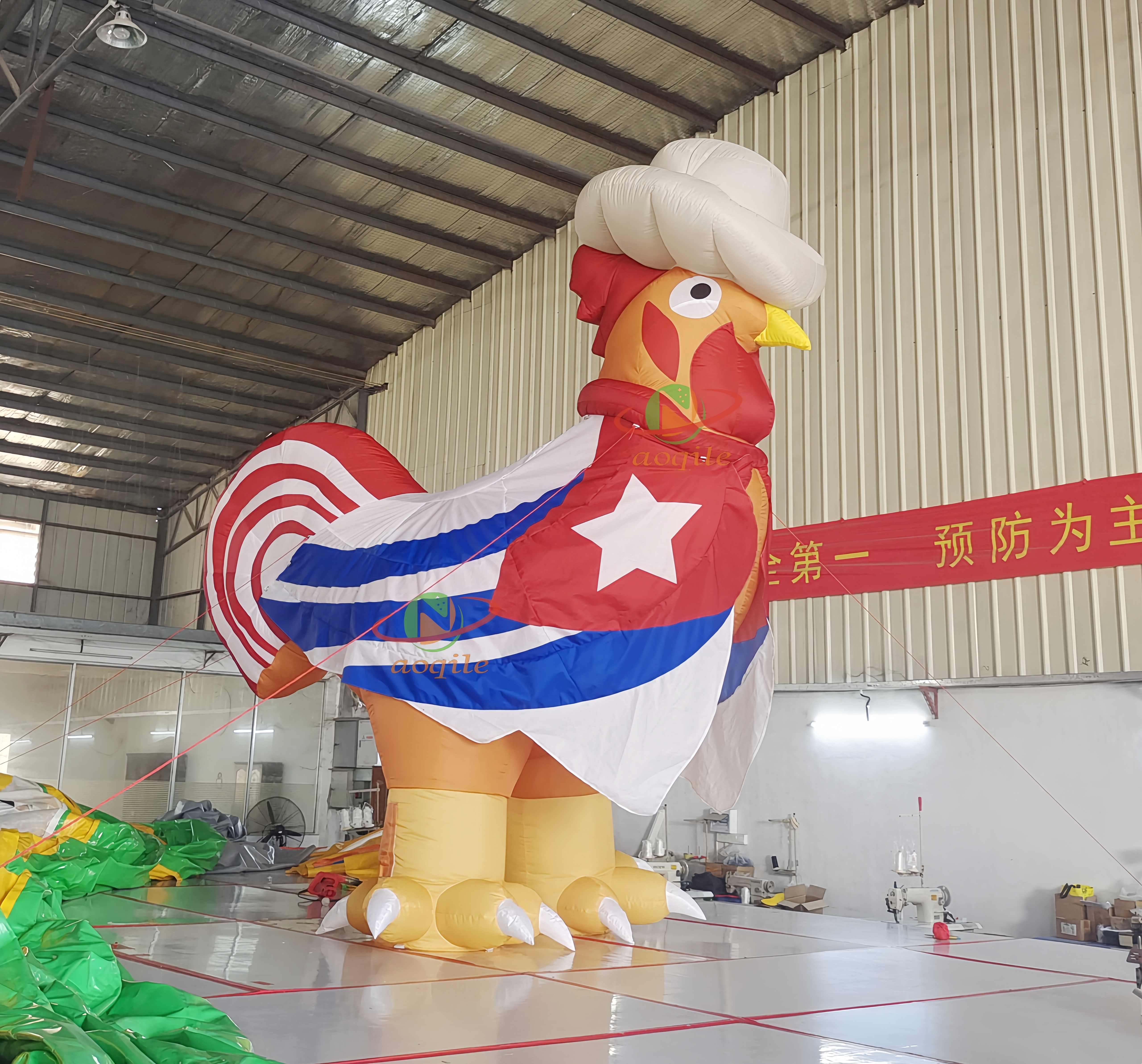 Rooster Mascot Inflatable Chicken Inflatable Cock Cartoon Model with Logo For Advertising Decoration