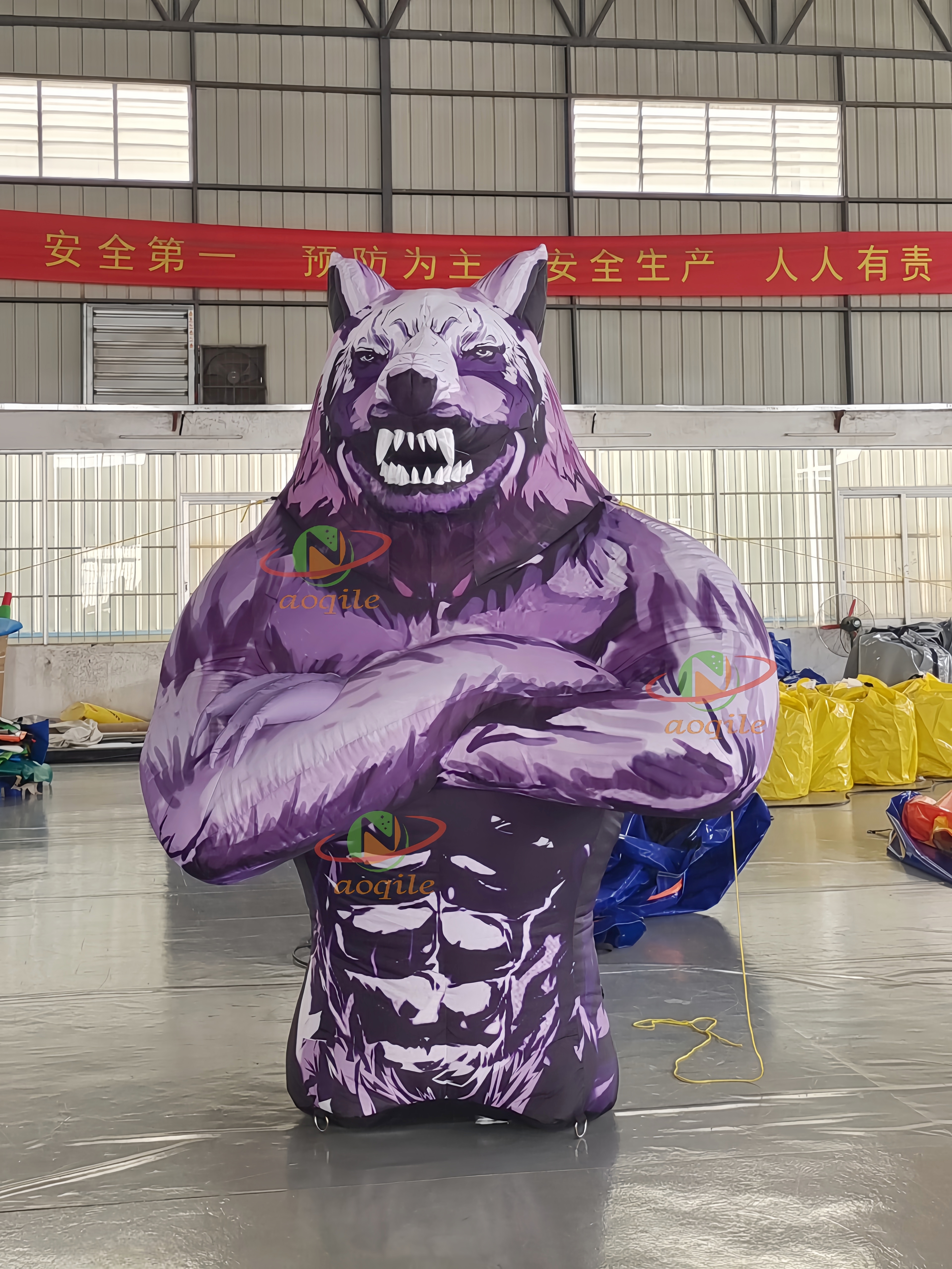 High Quality Inflatable Wolf Model Custom Inflatable Animal Cartoon Wolf for Festival