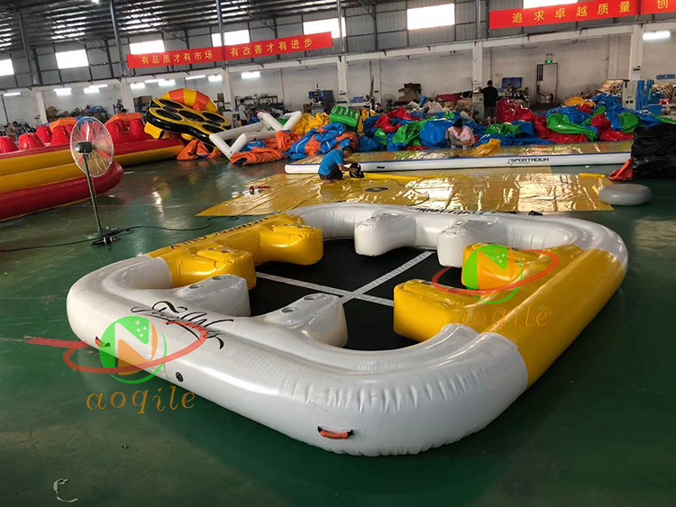 Inflatable Sofa Water Cushion Leisure Water Floating Island Entertainment Platform Dock Equipment