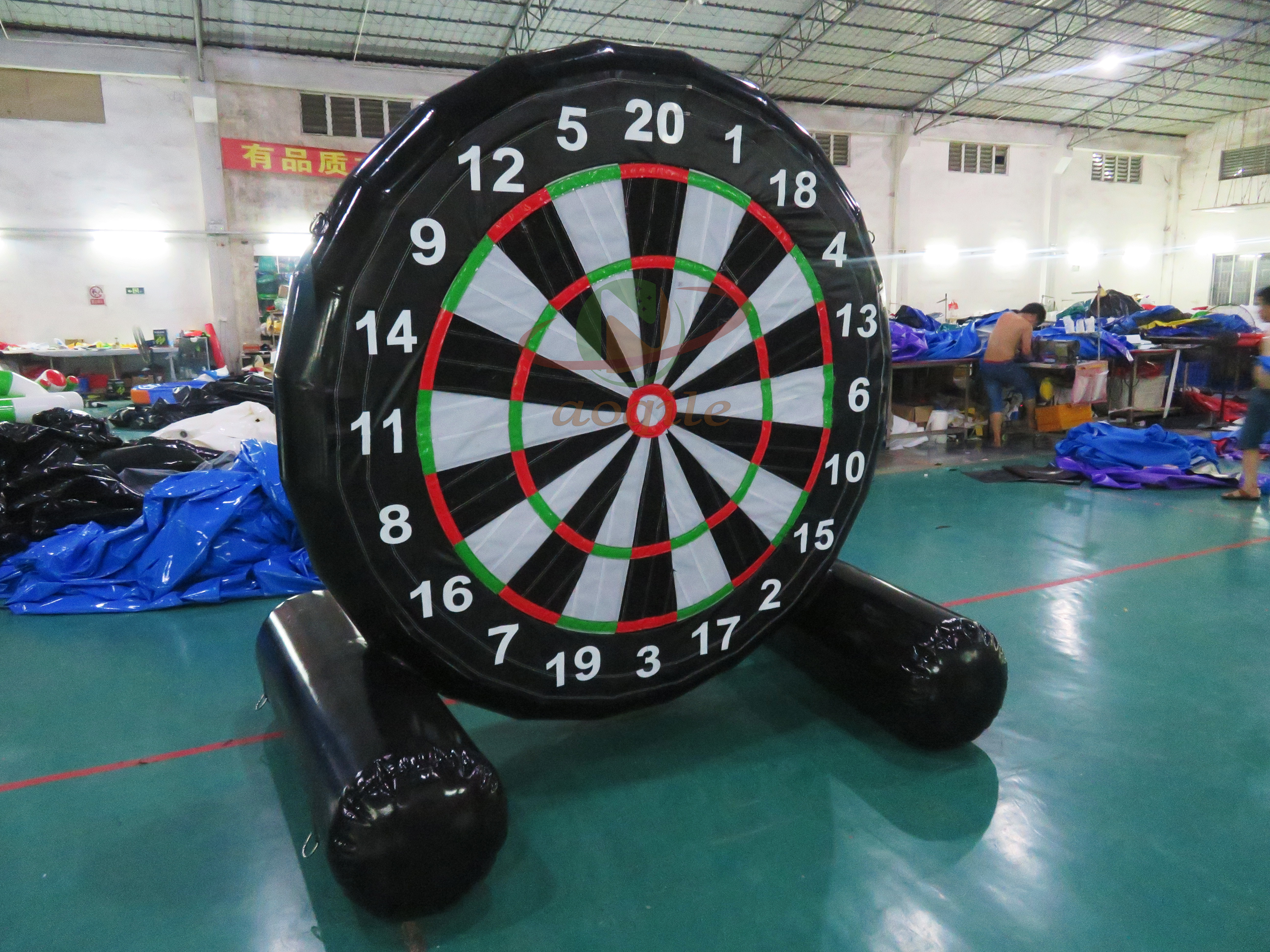 Giant Inflatable Foot Darts Board Stand Inflatable Soccer Darts Sports Game