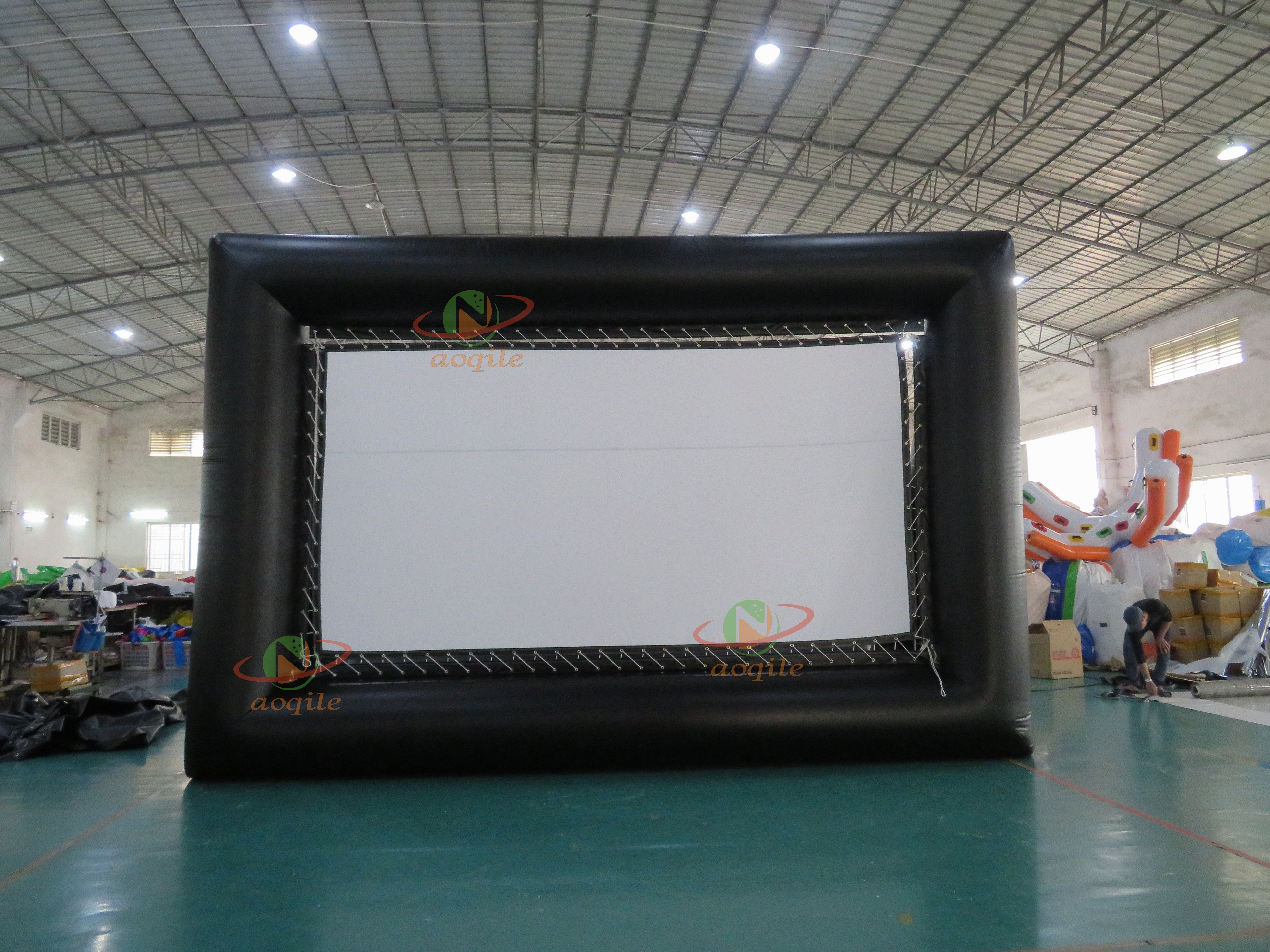 High Quality Outdoor 16ft Projector Screen Inflatable,Movie Screen Inflatable,Inflatable Led Screen For Rental