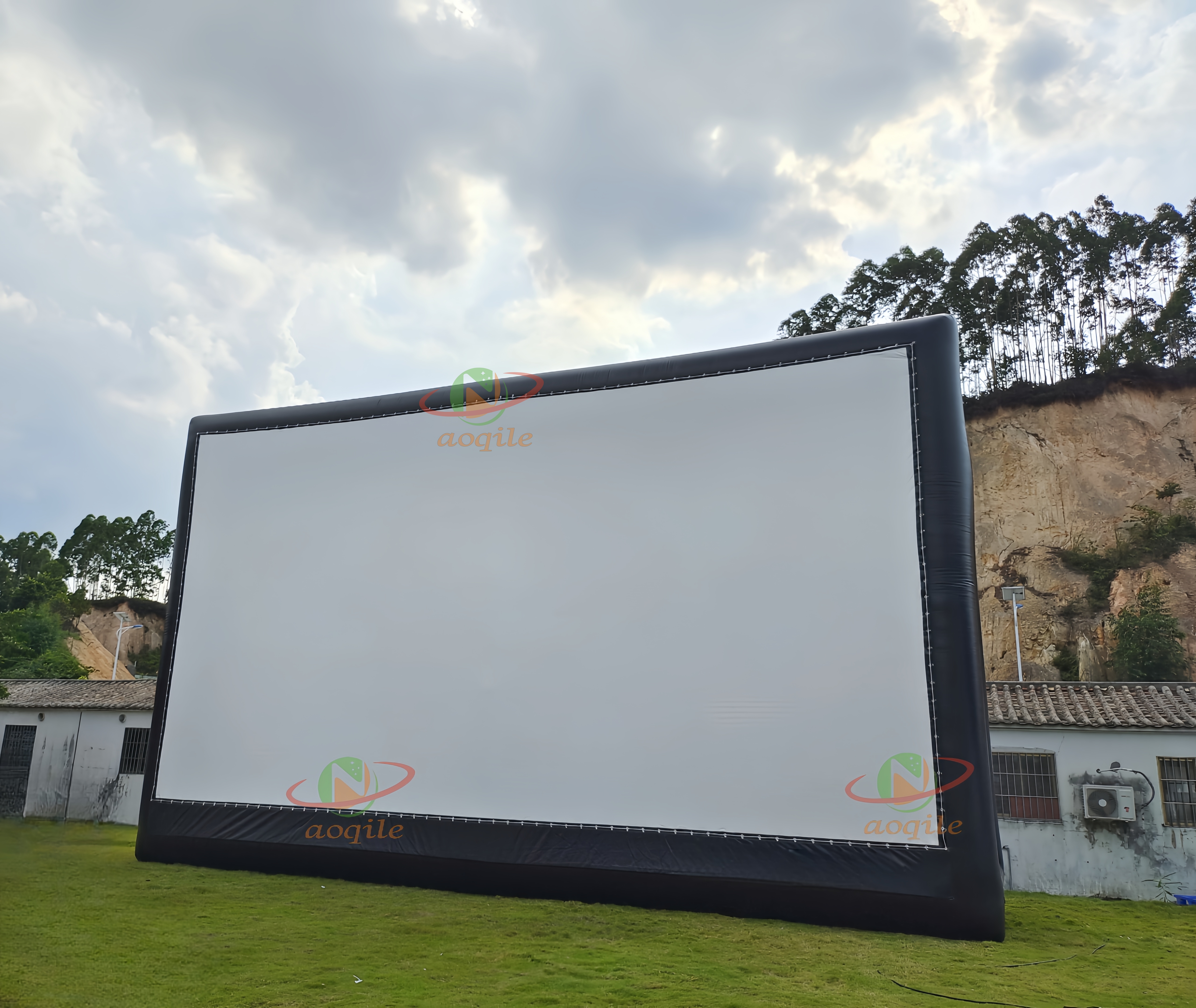 Large Inflatable air screen outdoor cinema equipment inflatable outdoor movie screen movie projector screen