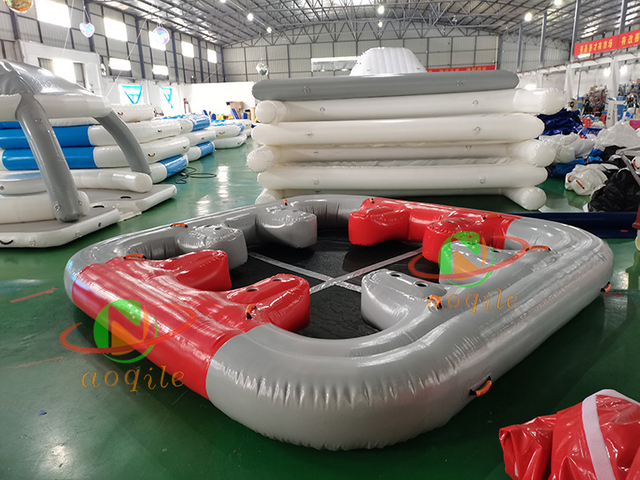 New Summer Party Inflatable Water Entertainment Equipment Inflatable Water Leisure Floating Island Platform Dock