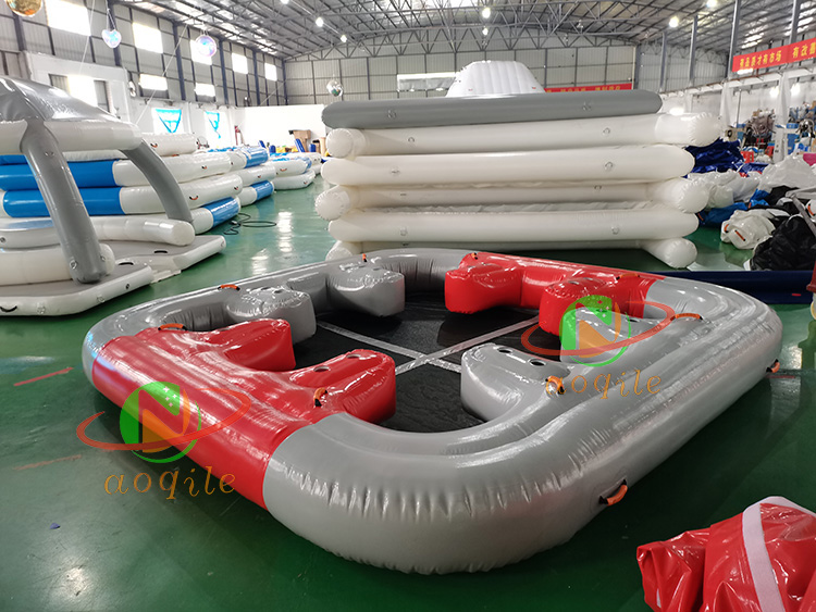 New Summer Party Inflatable Water Entertainment Equipment Inflatable Water Leisure Floating Island Platform Dock