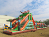 Cute Animated Dinosaur Shape Water Park Inflatable Barrier