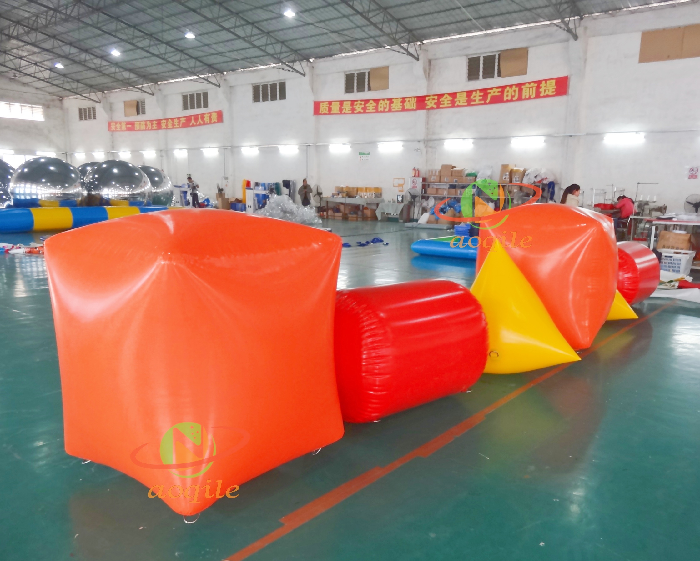 Water Surface Mark Buoy Water Swimming Competition Mark Inflatable Water Buoy Floating Advertising