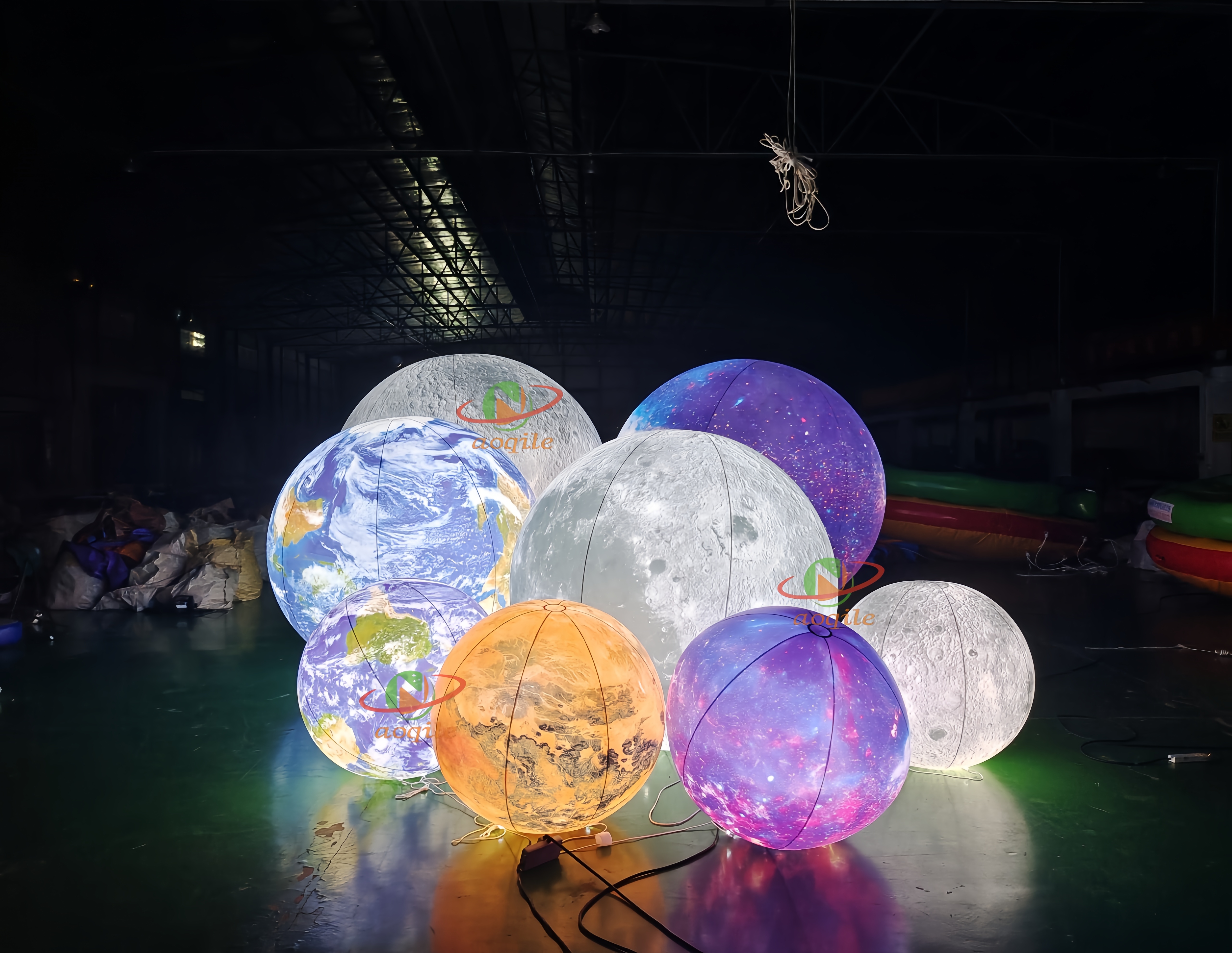 High Quality Wedding Large Inflatable Decoration Colorful Inflatable Mirror Ball Model