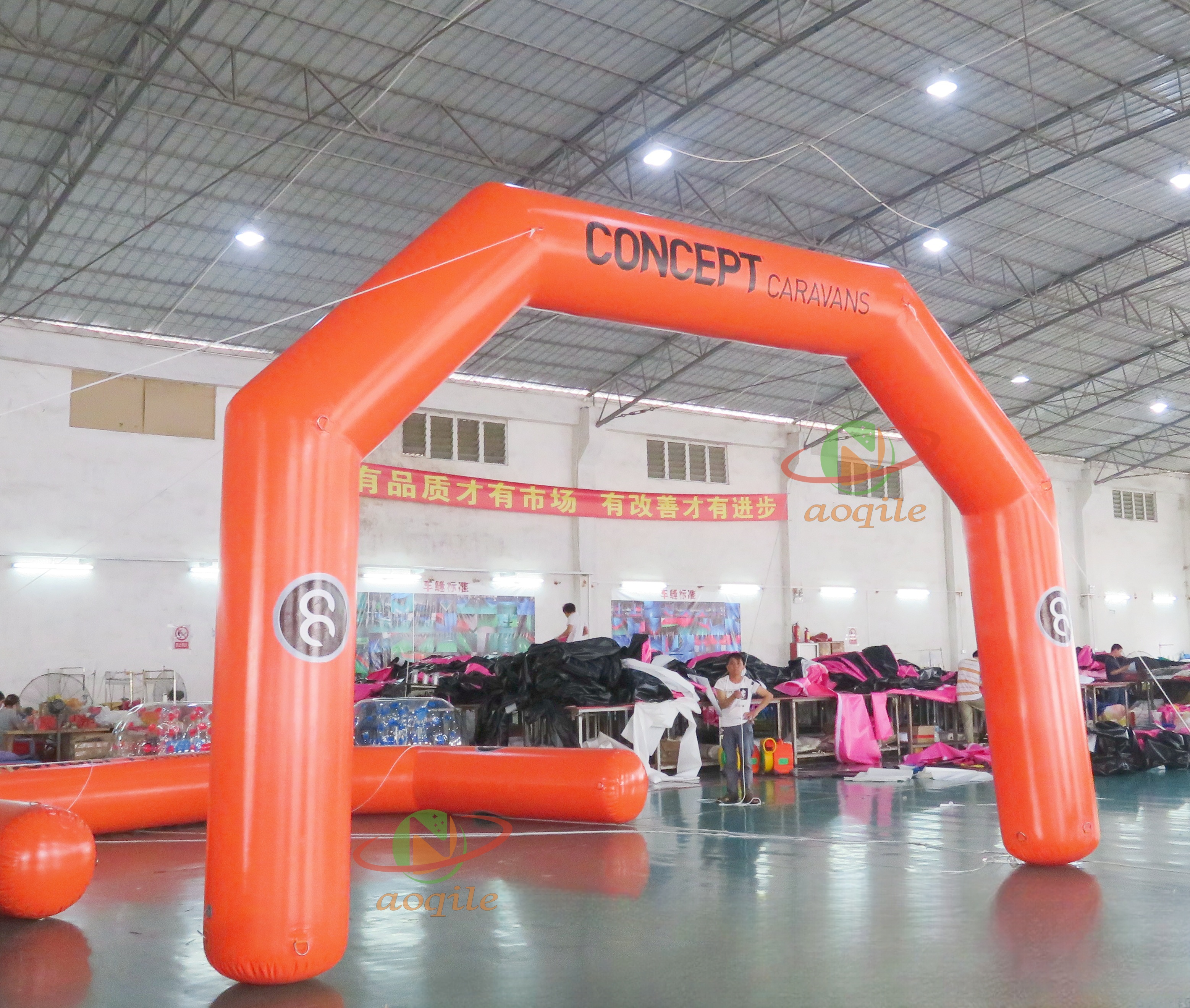 Inflatable Race Start And Finish Line Arch Custom Event Inflatable Entrance Advertising Arch