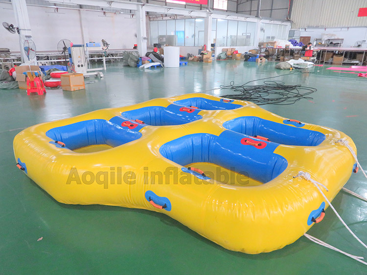 Crazy Water Sports 0.9mm PVC Tarpaulin Inflatable Towable Tube Water Ski Boat