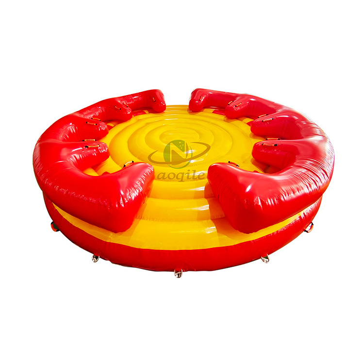 Airtight Safety Floating Inflatable Sea Towable Stimulate Water Game 8 people Water Ski Towable Sofa Boat