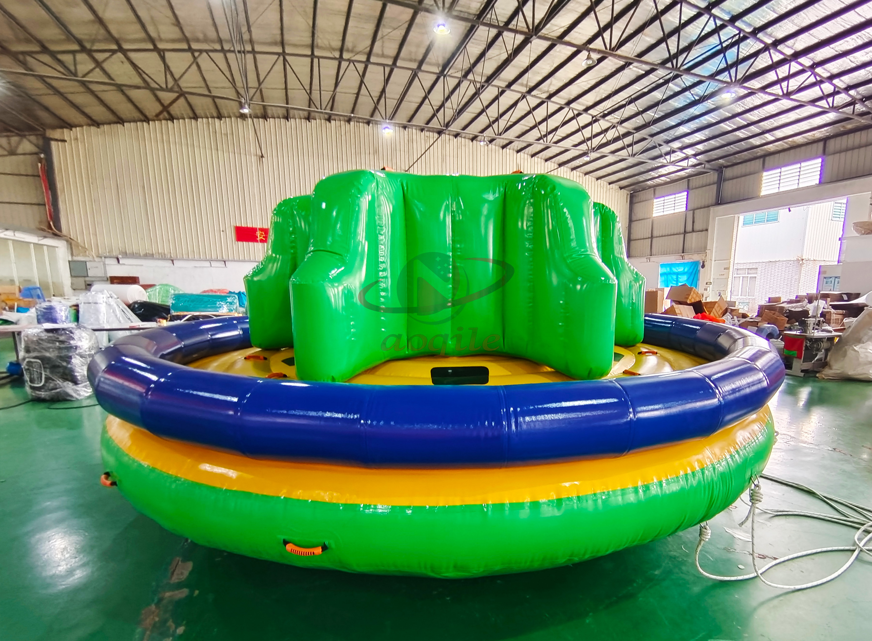 Commercial Inflatable Spinning Galaxy Twister Six people Water Ski Towable