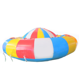 100% PVC tarpaulin material Flying Fish Yacht commercial inflatable Disco towable boat